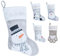 Varsany Weihnachtsstrümpfe, personalisierbar, Schneemann, personalisierbar, für Familie und Haustier, passende Weihnachtsstrümpfe
