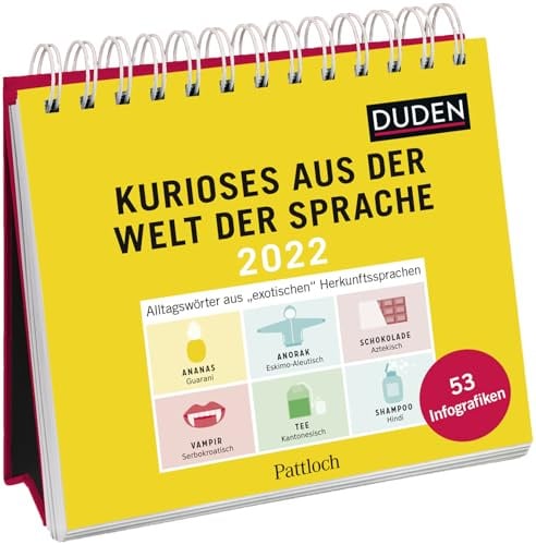 Kurioses aus der Welt der Sprache 2022: Aufstell-Kalender mit Wochenkalendarium