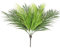 AIVORIUY 2pcs Artificial Tropical Palm Leaf Bushes Faux Green Fronds Plant in Plastic Areca Palm Plant 9 Leaves Palm Tree 50 cm Tall for Tropical Greenery Accent Floral Arrangement Home Wedding Decor