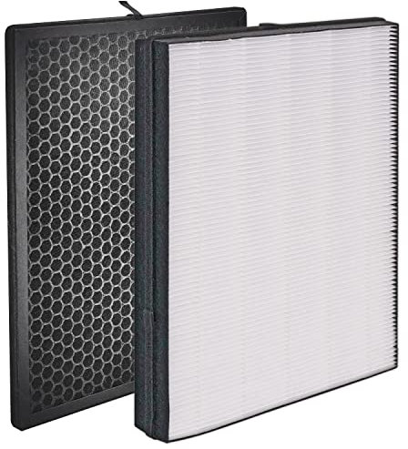 FY2422 NanoProtect Hepa and FY2420 Activated Carbon Filters Replacement set for Philips AC2889, AC2882, AC2887, AC2880, 2000, 2000i Series Air Purifiers and AC3829, AC3821 Air Humidifiers (2 Pcs)