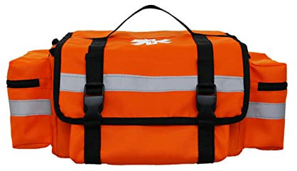 Borsa professionale di primo soccorritore,Borsa medica trauma con riflettente,Borsa medica di pronto soccorso di grande capacità(solo borsa) (arancione)