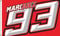 Eksent Moto GP 93 Flagge, 90 x 150 cm, Banner Marc Marquez-Flagge (Duplex-Druck, helles und lebendiges 150D-Polyester, Messingösen-Design ist langlebig)