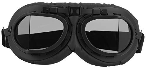 OUHUAN Retro Motorrad Helm Pilot Brille Retro Wwii Pilot Brille Motorrad Brille Uv Für Helm