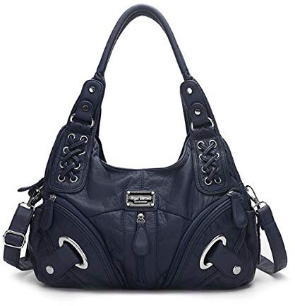 ADITAM Damen Handtasche PU Weiches Leder Hobo Schultertasche Tragetasche Große Kapazität Shopping Umhängetasche Top-Griff Taschen mit Reißverschluss Double The Comfort