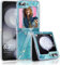 Layeri für Samsung Galaxy Z Flip 5 Hülle Silikon Marmor Muster Original TPU Transparent Handyhülle Samsung Z Flip 5 Hüllen Case Glitzer Dünn Anti-Gelb Schutzhülle Samsung Z Flip 5 Handy Hülle