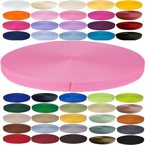 KBBB Gurtband 2m oder 5m lang – 50 Farben Breiten: 10mm 15mm 20mm 25mm 30mm 40mm 50mm Polypropylen