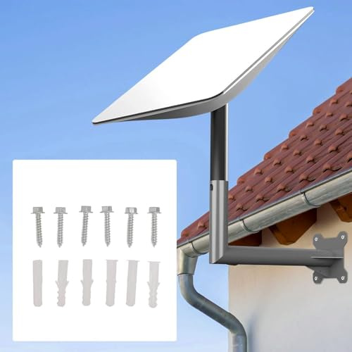 Mount Internet Kit Satellit, Wandmast-Dachhalterung, Lange Wandhalterung, Rechteckige Antennen-J-Montagehalterung für V2