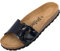 Palado Pantoletten Damen Malta EGS Lack – bequeme Sandalen Made in Spain - Hausschuhe mit dämpfendem Kork-Fußbett - modische Sommerschuhe Dunkelblau UK9 - EU42
