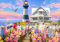 Bluebird Puzzle – Himmel über dem Ozean, 1000 Teile Puzzle - Haus und Leuchtturm bei Sonnenuntergang - Puzzle für Erwachsene
