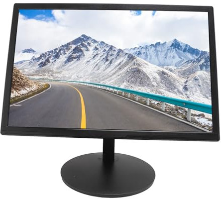 Bewinner Schermo LED da 19 Pollici, 1440 X 900, 60 Hz, Full HD, Filtro Luce Blu, Tempo di Risposta 1 Ms, Proporzioni 16:9, VGA, VESA 75x75 Mm, per Lavoro, Casa, Ufficio, Giochi (Spina