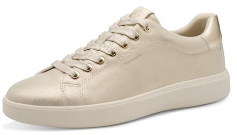 Tamaris Schnürer Damen Vegan sportlich beige,EU 38