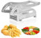 VINGVO Cortador Papas Fritas Inoxidable, Cortador Manual De Patatas con 2 Cuchillas Más Gruesas, Base De Succión Antideslizante, Compatible con Freidora Aire para Hornear En Casa Y Cocina