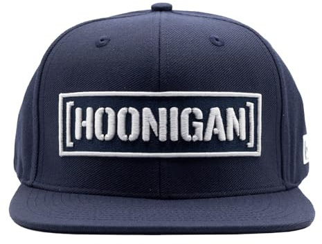 Hoonigan Censor Bar Snapback Mütze, 80% Acryl, 20% Wolle, Marineblau, navy, Einheitsgröße