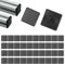 Molain 40 Stück Endkappen Aluprofil 40x40, Aluminium Profil Endkappe Abdeckkappen Aluprofil Kunststoff Schutzkappen alu Profil 30x30 für Alu-Konstruktionsprofil, Profil-Endkappe, Profil-Abdeckkappe