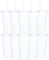 Yisituo 24 oz Reusable Plastic Cups, 10 Pack Cold Cups with Lid and Straw, Tumblers Travel Mugs for Adults and Kids Party and Beach, Pool Gatherings (10, White)