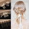 Tucnoeu 7 Stück Haarschmuck Braut Hochzeit Haarkamm Perlen Haarnadeln Set Braut Haarschmuck U-förmig Hochzeit Haarspangen für Damen Mädchen