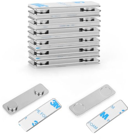 Ninyoon Magnetischer Bildaufhänger für die Wand, magnetisches Bilderrahmen-Poster-Aufhängesystem, starke Wandmagnete mit rutschfestem Design – 4,5 x 1,3 cm (6er-Pack)