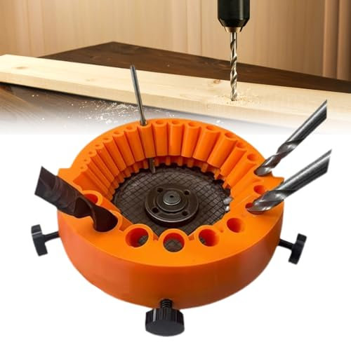 MALNDTK Bohrerschärfer Werkzeug, 2025 New Drill Bit Sharpener Bohrerschleifgerät,2 bis 13 mm Drill Bits zum Schleifen 125 mm Schleifer & Winkelschleifer, Effiziente Resharpening Tool (orange)