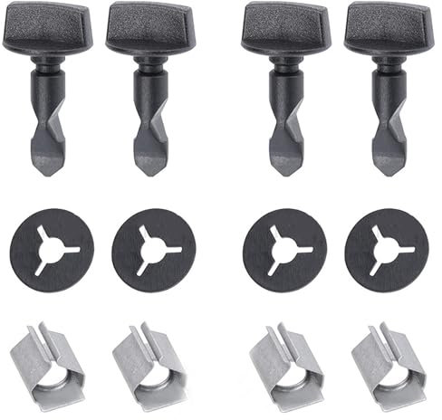 Bamyli 12 Stück Stoßfänger Halteklammern mit Unterlegscheibe 6Q0807643, für Audi A3 8P A1 Q5 Q7 TT, für VW Golf Transporter T3 T4 T5 T6 Touran Tiguan Polo CC Jetta, Stoßstangenabdeckung Halter Clip