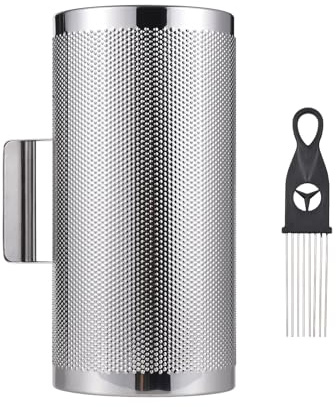 Guiro shaker in acciaio inossidabile da 12 pollici, shaker a percussione in metallo professionale con raschietto, strumento di strumenti musicali di guiro di sabbia di sabbia per (12 pollici)