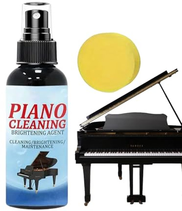 Piano Key Cleaner – Piano Key Cleaner Shine Polish | 100 ml sanfter flüssiger Nebel entfernt Fingerabdrücke und sammelt das Musikfestival der Bühne der Klasse