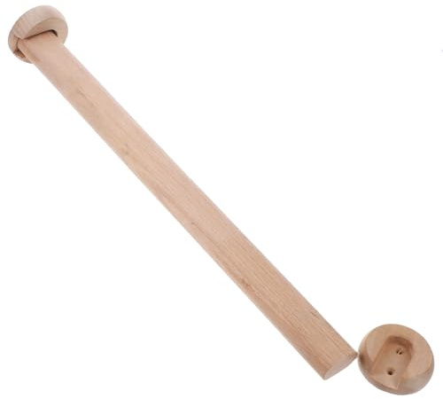 STOBAZA Asta appendiabiti in legno di faggio con 2 estremità, 40 x 3,6 x 2 cm, per organizzare i vestiti in armadio, casa, hotel e casa degli ospiti