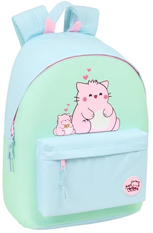 PEMBE The PINK CAT - Jugend-Rucksack für Laptops mit 35,8 cm (14,1 Zoll), ideal für Jugendliche verschiedener Altersgruppen, bequem und vielseitig, Qualität und Widerstandsfähigkeit, 31 x 16 x 41 cm