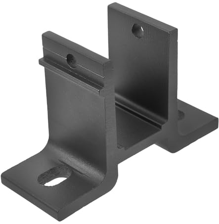 Zerodeko Support Mural de Fixation pour Store Banne Extérieur, Plaque en Aluminium 40 Mm Noir, Accessoire Robuste et Résistant aux Intempéries pour Pergola et Auvent Rétractable,