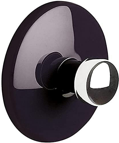 Spirella Handtuchhaken Haken Selbstklebend Bad und Küche Bowl Handtuchhalter Kleiderhaken Ohne Bohren Ø5 cm - Schwarz