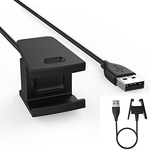 TECHGEAR USB Ladekabel Kompatibel mit Fitbit Charge 2 USB Lade Kabel Power Cradle Dock Station Kompatibel mit Fitbit Charge 2 SmartWatch