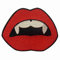 Vampire Mouth Blood Sexy Red Lips Embroidered Applique Iron On Sew On Patch