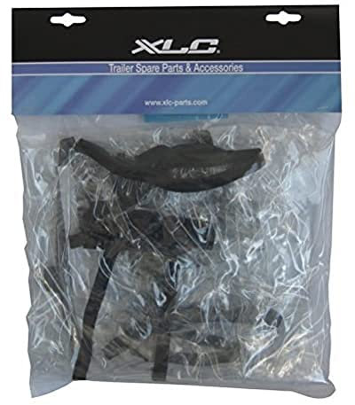 XLC Unisex – Erwachsene Regenverdeck Fahrradanhänger, schwarz, 1size