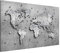 Bilderwelten Magnettafel - Beton Weltkarte - Memoboard Querformat 2:3, Wandbild Magnettafel Pinnwand Magnetboard Magnetpinnwand Magnetwand Stahl Küche Büro, Größe HxB: 60cm x 90cm