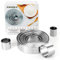 GWHOLE Lot de 12 Emporte-pièces Rond 3-12cm en Acier Inoxydable pour Biscuits Fondant Donuts Pâte Muffins Gâteaux