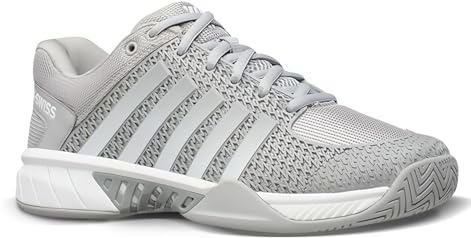 K-Swiss Women’s Express Light Pickleball Shoes – Lightweight Breathable Court Shoe, Stable Support, Durable Toe Protection, Highrise/White, 8.5 M