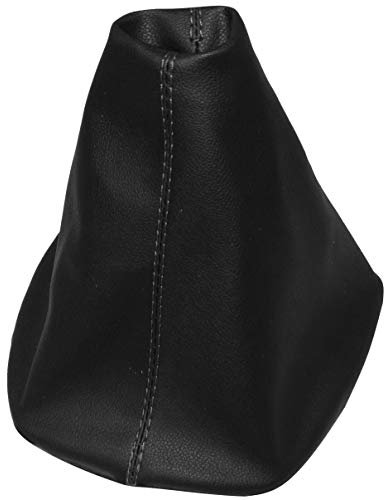 AERZETIX - Soufflet de levier de vitesse en simili cuir avec couture/surpiqûres couleurs variables (noir avec surpiqûres noires)