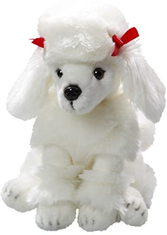 Carl Dick Pudel sitzend weiß, Hund, Plüschtier, Kuscheltier ca. 28cm 3501
