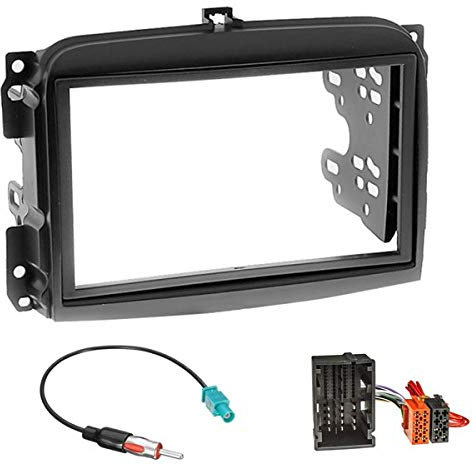 Sound-way - 2 DIN in dash car stereo adapter mounting fascia kit compatible for Fiat 500L - KA11-550