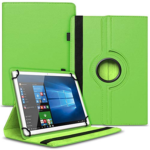 Tablet Hülle kompatibel mit Blackview Tab 11/11 SE Tasche Schutzhülle Case Universal 10.36-10.5 Zoll Cover aus Kunst-Leder Standfunktion 360 Grad Drehbar, Farbe:Grün
