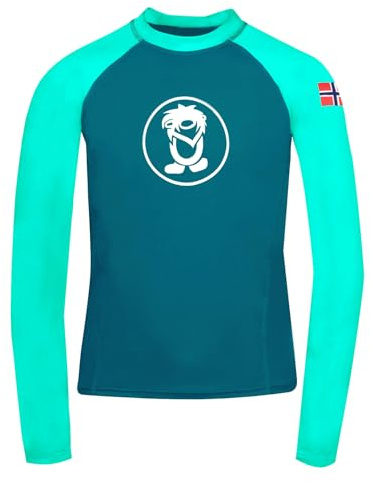 Trollkids Kids Kvalvika Shirt 140, Dark Mint
