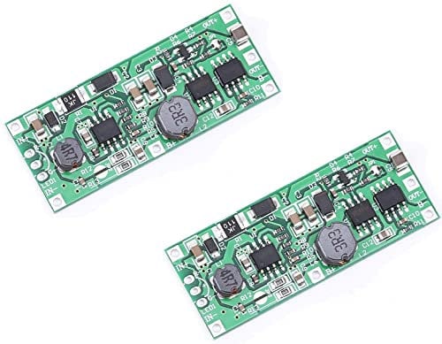 TECNOIOT 2pcs DC 5V-12V à 12V UPS Alimentation sans Interruption 18650 Carte de Protection de Batterie