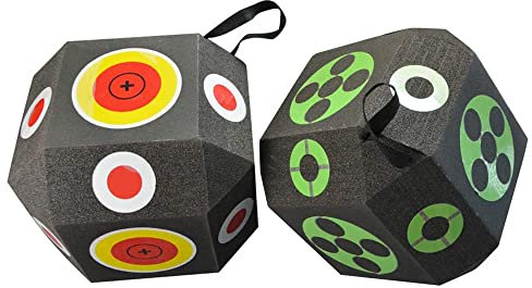 SHARROW Zielscheibe für Bogenschießen Ziele Würfel 3D Schießwürfel Armbrust Zielscheiben 38cm Selbstheilender XPE-Schaum für Jagd Praxis Training Ziel Platz für Recurve Bogen (Grün)