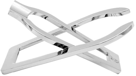 meytrade Rattray's Premium Pfeifenständer Chrome Metal - für eine Pfeife - hochwertig und edel