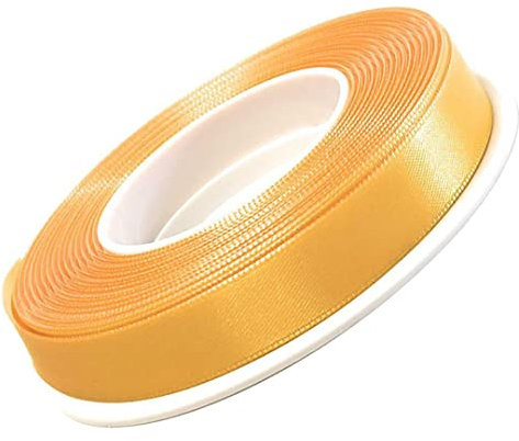 s.dekoda Satinband 25m x 10mm Gelb Schleifenband Dekoband Satin