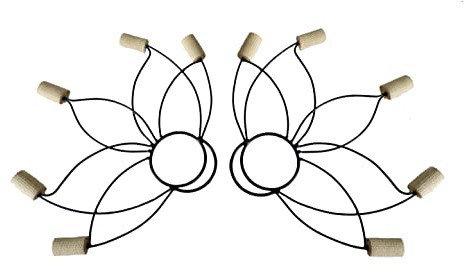 Lotus Fire Fans - PAIR