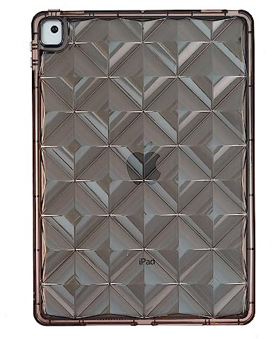 MVRYCE Coque iPad 9ème génération, Smart Light Weight Case Soft Silicone Anti Slip Flexible Antichoc Housse de Protection pour iPad 7/ iPad 8/iPad 9 10,2 Pouces (Noir)