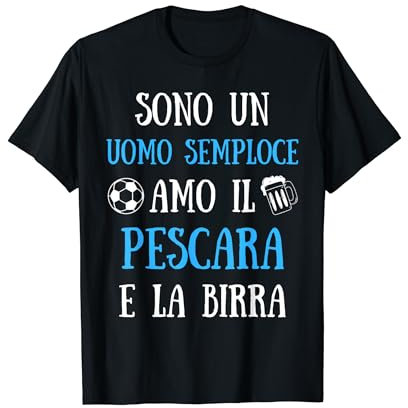 Pescara Calcio Uomo Divertente Idea Regalo Tifoso Maglietta