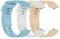 OcioDual Cinturini per Orologio Intelligenti, Confezione da 3 Cinturini Compatibili con Xiaomi Smart Band 8 Pro, Redmi Watch 4, Bianco,Beige,Azzurro, Cinturini per Orologio in Silicone