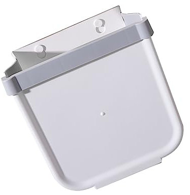 CRILSTYLEO 1 Pc poubelle pliante poubelle automatique conteneur mural poubelle extérieure mini poubelle corbeille à papier pliable cusine container poubelle suspendue stockage peut pp blanche