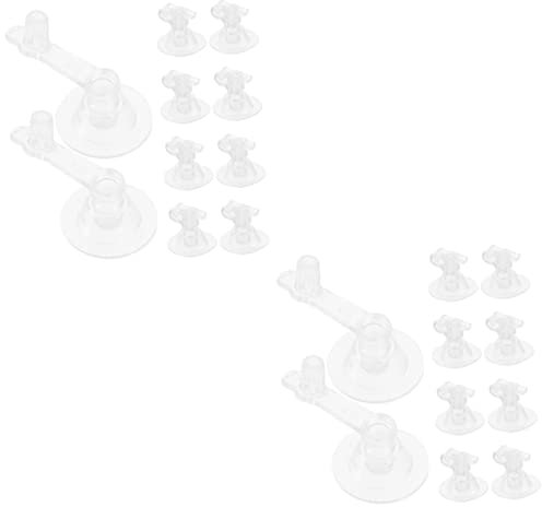 Yardwe 2 Sätze Aufblasbare Düse Für Schwimmring Aufblasgerät Sauerstoffpumpe Für Aquarien Luftbett Luftstein-Aquarium Adapter Poolpumpe Panzer Bootszubehör Transparent PVC 50 Stück * 2